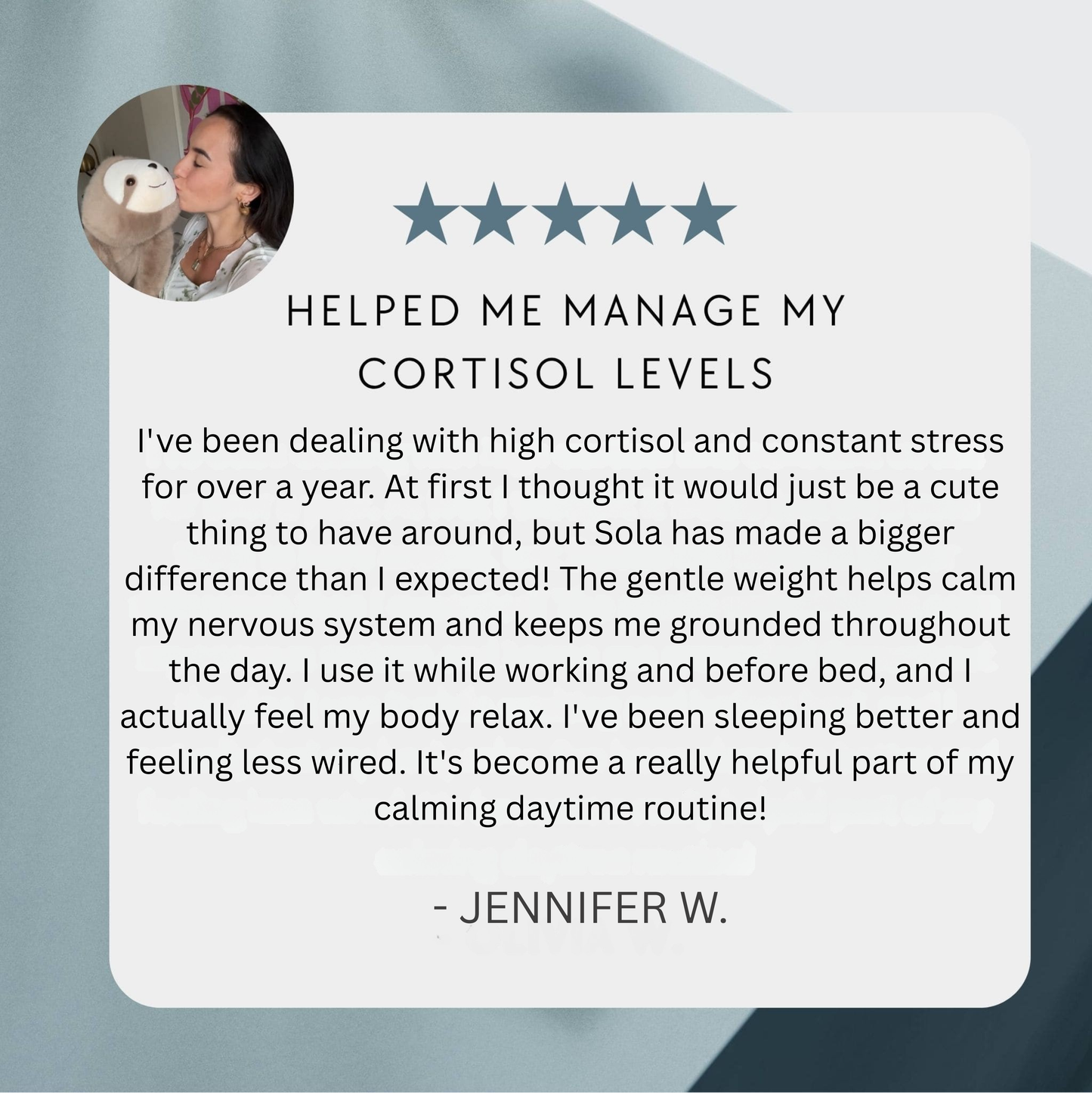 Sola the Sloth Weighted Animal